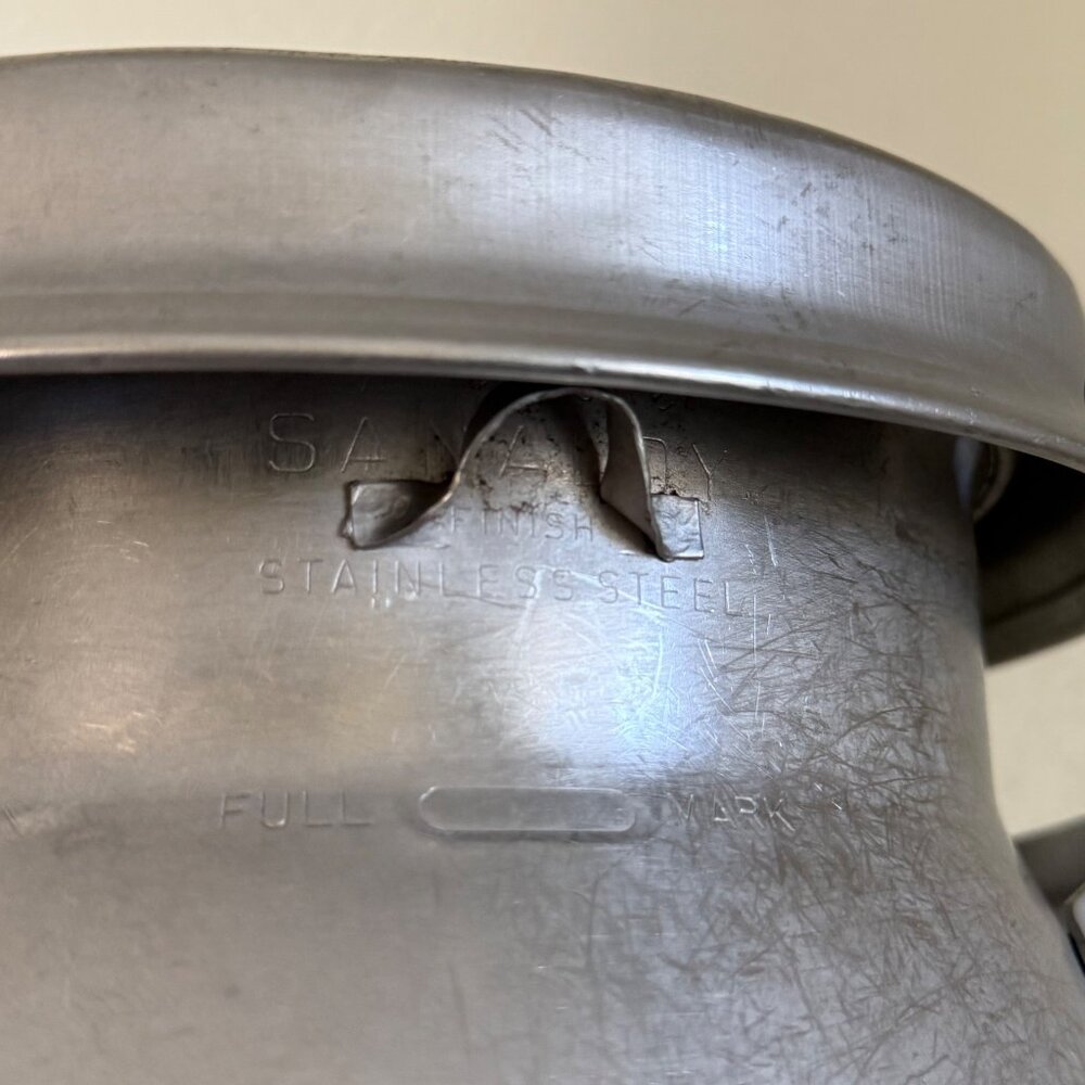 Vintage 'Carnation' Galvanized Stainless Steal Milk Can Jug W/ Lid - Picture 10 of 10